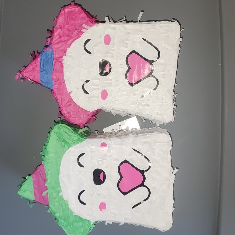 Pink & Green Halloween Mini Ghost Pinata Set